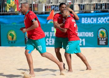 المنتخب الوطني لكرة القدم الشاطئية يواجه منتخب السنغال في نصف نهائي بطولة إفريقيا