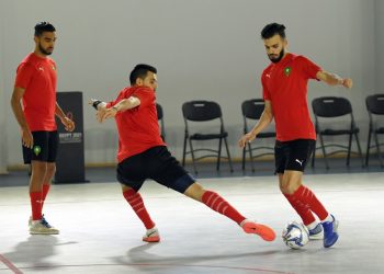 المنتخب الوطني لكرة القدم داخل القاعة يُجري آخر حصة تدريبية قبل لقاء الإمارات