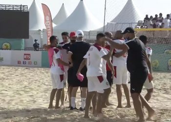 المنتخب الوطني لكرة القدم الشاطئية يفوز على نظيره المصري يتأهل لنصف نهاية بطولة إفريقيا