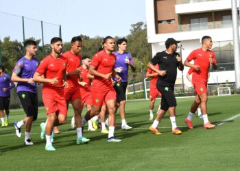 المنتخب الوطني المغربي الأول يستعد للقاء بوركينافاسو وديا