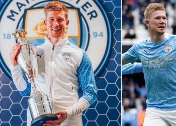 دى بروين لاعب العام فى إنجلترا للمرة الثانية على التوالي