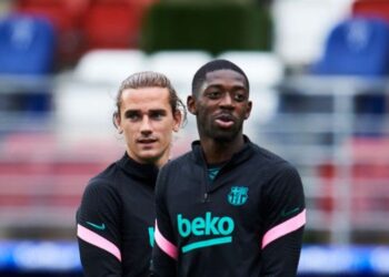 برشلونة يعتذر لجماهيره في آسيا عن فيديو ديمبيلي وغريزمان