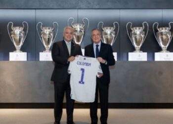 رئيس كولومبيا يزور المدينة الرياضية لريال مدريد