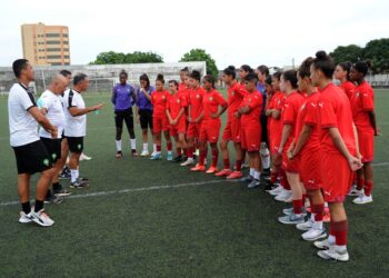 حصة تدريبية خفيفة للمنتخب الوطني المغربي النسوي لأقل من 20 سنة