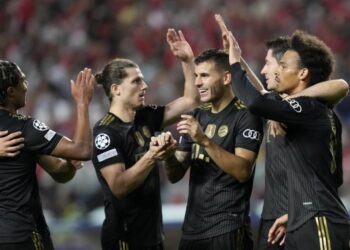 بايرن ميونخ يكتسح بنفيكا برباعية نظيفة في دوري أبطال أوروبا