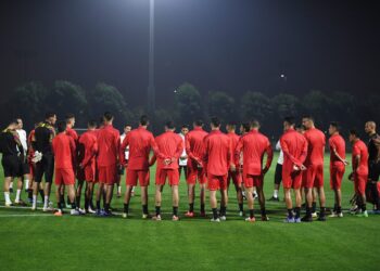 المنتخب الوطني المغربي الرديف يواصل استعداداته لمباراة فلسطين في كأس العرب “فيفا”