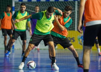 المنتخب الوطني لكرة القدم داخل القاعة يخوض آخر حصة تدريبية قبل مباراتي البرازيل