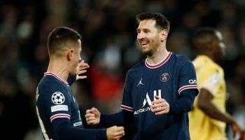 سان جيرمان يقسو على كلوب بروج برباعية في دوري الأبطال ولايبزيغ الى الدوري الأوروبي
