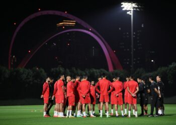 المنتخب الوطني المغربي الرديف يُجري آخر حصة تدريبية قبل لقاء الأردن في كأس العرب فيفا