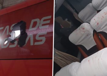 انفجار بالقرب من حافلة فريق برازيلي