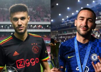 نصير مزراوي وحكيم زياش ضمن تشكيلة المثالية لدوري الأبطال
