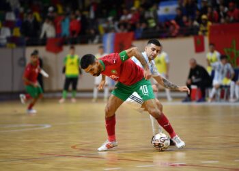 المنتخب الوطني لكرة القدم داخل القاعة ينهزم أمام المنتخب الأرجنتيني في مباراة ودية