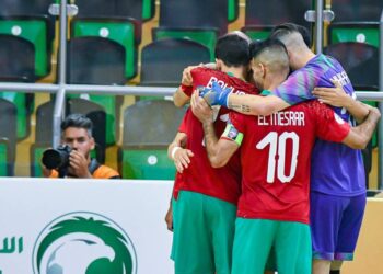 أسود القاعة يتأهلون الى نصف نهائي كأس العرب بعد الفوز على ليبيا