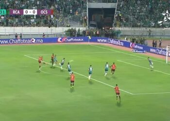 التعادل الايجابي ينهي مواجهة الرجاء الرياضي واولمبيك آسفي