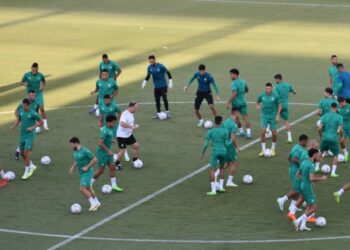 المنتخب المغربي يخوض أول حصة تدريبية لمواجهة البارغواي