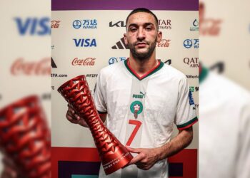 حكيم زياش أفضل لاعب في مباراة بلجيكا