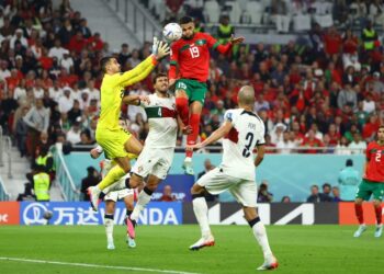 المنتخب المغربي ينهي الشوط الأول متقدما على البرتغال بهدف نظيف