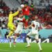 المنتخب المغربي ينهي الشوط الأول متقدما على البرتغال بهدف نظيف