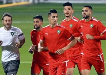في غياب أكرد…الأسود يخوضون آخر حصة تدريبية قبل مواجهة فرنسا