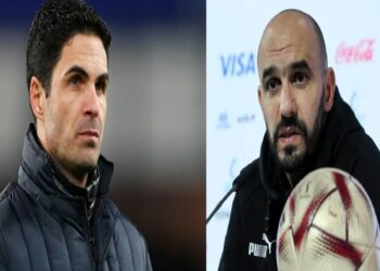 مدرب أرسنال يشيد بوليد الركراكي بعد قيادة الأسود في المونديال