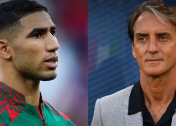 مدرب المنتخب الإيطالي روبيرتو مانشيني اتمنى سرقة أشرف حكيمي