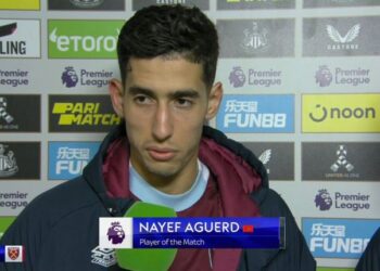 نايف أكرد أفضل لاعب في مباراة ويست هام ونيوكاستل