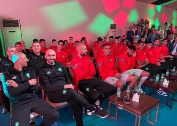 لاعبو المنتخب الوطني المغربي في سجن سلا