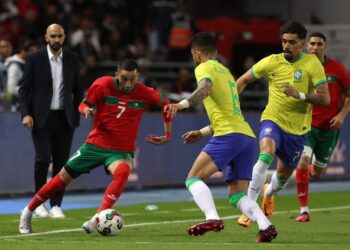 المنتخب المغربي يواصل عروضه القوية و يقهر البرازيل بثنائية