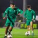 المنتخب المغربي يخوض آخر حصة تدريبية قبل السفر الى طنجة
