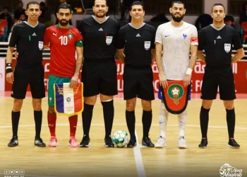 المنتخب الوطني المغربي لكرة القدم داخل القاعة يتعادل مع نظيره الفرنسي 4-4