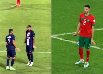أشرف حكيمي يودع راموس بعد رحيله عن باريس سان جيرمان