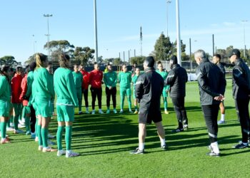المنتخب الوطني لكرة القدم النسوية يواصل استعداداته للقاء كوريا الجنوبية