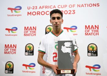 طه يونس الادريسي أفضل لاعب في مباراة المغرب والكونغو