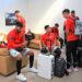 المنتخب المغربي يصل لفرنسا تأهبا لمواجهة بوركينافاسو