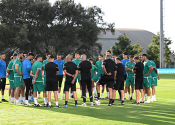 أول حصة تدريبية للمنتخب الوطني المغربي الأول استعدادا لمباراتي ليبيريا وبوركينا فاسو