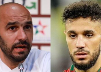 الركراكي يدافع على نصير مزراوي و ويعتبره أسدا في مركزه الجديد