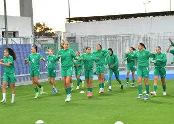 المنتخب الوطني  لكرة القدم النسوية  يجري آخر حصة تدريبية قبل لقاء أوغندا الودي