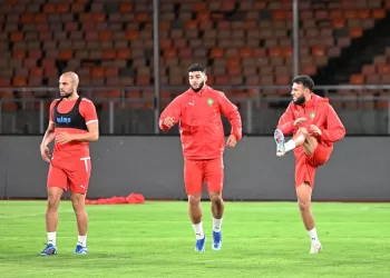 المنتخب المغربي يخوض آخر حصة تدريبية قبل مواجهة تنزانيا