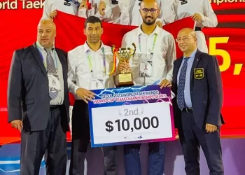 المنتخب الوطني المغربي للتايكواندو إناث وصيفا في منافسات كأس العالم