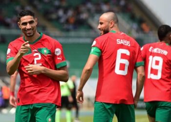 المنتخب المغربي ينهي الشوط الأول متقدما على الكونغو الديمقراطية بهدف نظيف
