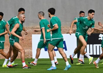 الفريق الوطني يجري ثاني حصة تدريبية إستعدادا لنهائيات كأس أمم إفريقيا ..