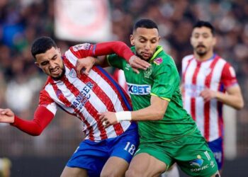 التعادل الايجابي ينهي مباراة الرجاء الرياضي والمغرب التطواني