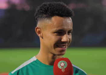 سفيان ديوب: أنا فخور بالانضمام إلى المنتخب المغربي وهو انعكاس لجذوري المغربية. وارتباطي العميق بهذا البلد”.