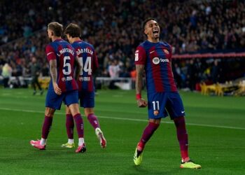 برشلونة يفوز بصعوبة على لاس بالماس في “الليغا”