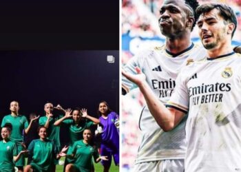 دياز يتفاعل مع لاعبات المنتخب النسوي