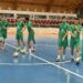 حصة تدريبية خفيفة للمنتخب الوطني لكرة القدم داخل القاعة قبل لقاء غانا