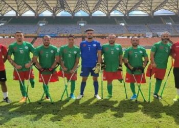 المنتخب الوطني المغربي لكرة القدم لمبتوري الأطراف يفوز على نظيره الاوغندي بنتيجة كبيرة ب9 -0 بالقاهرة