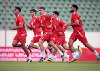 المنتخب المغربي يخوض اخر حصة تدريبية قبل مواجهة زامبيا
