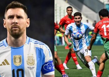 ميسي غاضب من خسارة الأرجنتين أمام المغرب