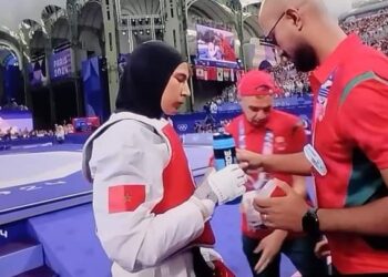 إقصاء فاطمة الزهراء أبو فارس من مسابقة التايكوندو